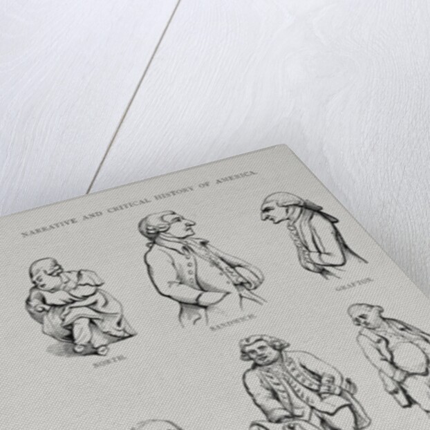 Caricatures from 'The Narrative and Critical History of America', edited by Justin Winsor, London, 1886 by English School