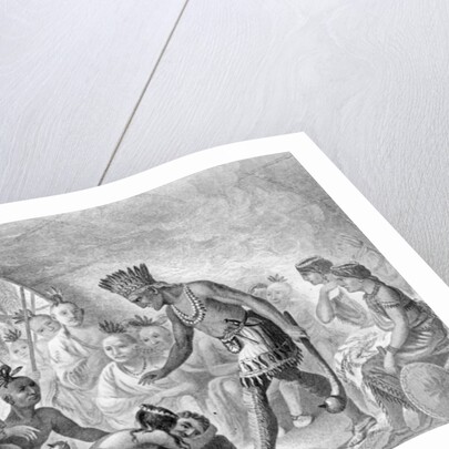 Captain Smith rescued by Pocahontas, 1607 by Asa Coolidge (after) Warren