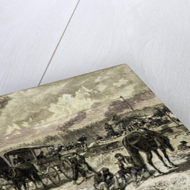 After the Battle of Seven Pines, June 1862 by American School