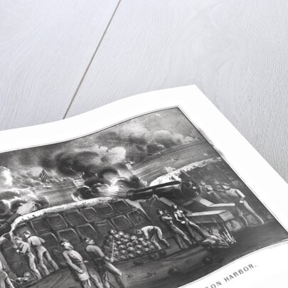 Bombardment of Fort Sumter, Charleston Harbour from Fort Moultrie, 12th & 13th April 1861, pub. by Currier and Ives by American School