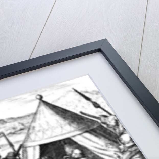 Sir Walter Raleigh trying to establish friendship with King Arromaia of Guiana by Jacques (d.1587/88) (after) Le Moyne