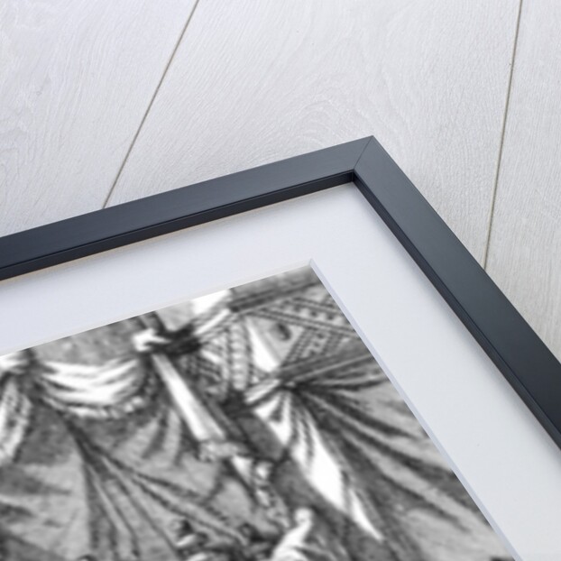 Cortes and Montezuma II made prisoner in 1519, 1691 by American School