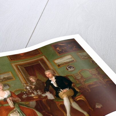 View of a drawing room, c.1780 by Philip Reinagle