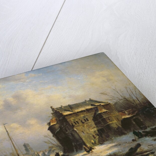 Winter Scene, 1851 by Charles-Henri-Joseph Leickert