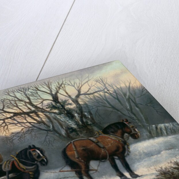 The Timber Wagon in Winter by Anonymous Anonymous