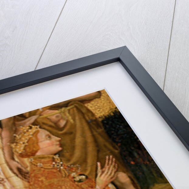 Richard II Presented to the Virgin and Child by his Patron Saint John the Baptist and Saints Edward and Edmund, c.1395-99 by Master of the Wilton Diptych