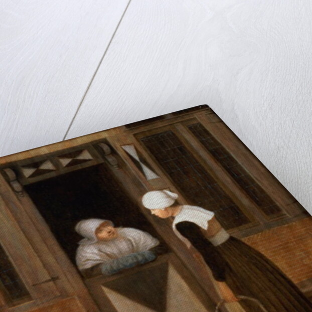 A Conversation in the Street by Jacobus Vrel or Frel