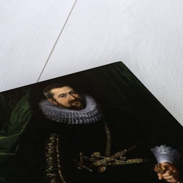 Portrait of a Gentleman said to be from the Coudenhouve Family of Flanders, c.1610-20 by Hispano-Flemish School