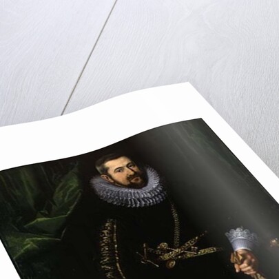 Portrait of a Gentleman said to be from the Coudenhouve Family of Flanders, c.1610-20 by Hispano-Flemish School