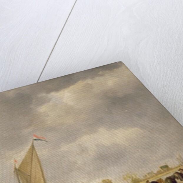 Builders Repairing a House by a River by Bonaventura Peeters