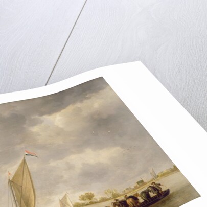 Builders Repairing a House by a River by Bonaventura Peeters