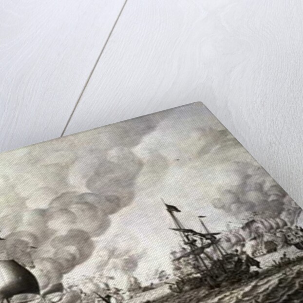 The Battle of La Hogue, 19-24 May 1692 by Adriaen or Abraham Salm