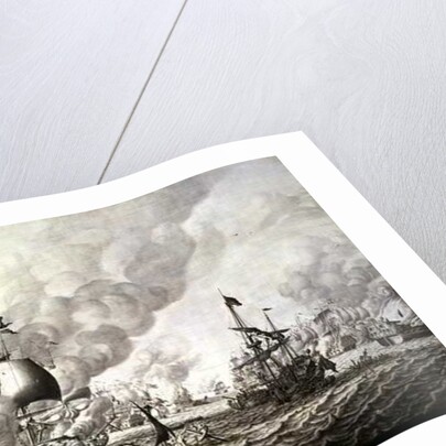 The Battle of La Hogue, 19-24 May 1692 by Adriaen or Abraham Salm