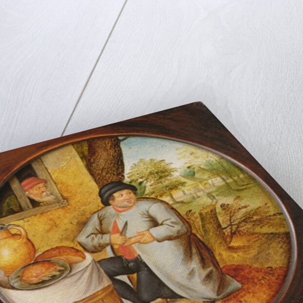 The Man who Cuts Wood and Meat with the Same Knife by Pieter the Younger Brueghel