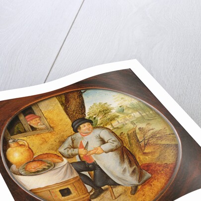 The Man who Cuts Wood and Meat with the Same Knife by Pieter the Younger Brueghel