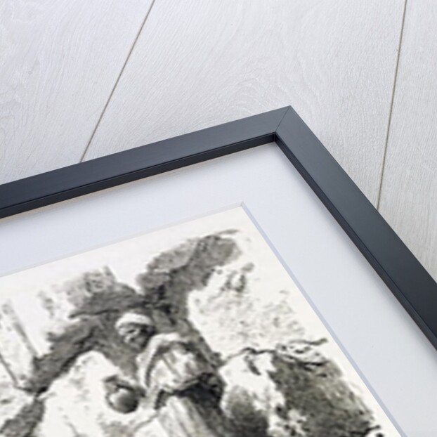 Ascent of the Great Pyramid, 19th century by Rudolf Carl Huber