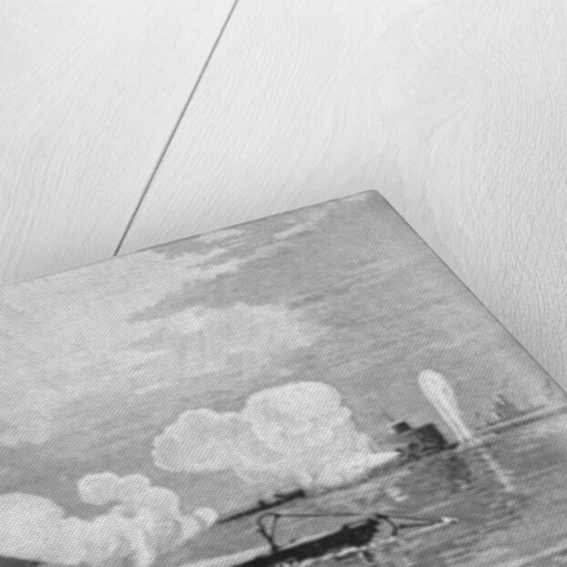 The monitor 'Weehawken' capturing the Confederate iron-clad ram 'Atlanta' Wassaw Sound, Georgia, 17th June 1863 by Julian Oliver Davidson