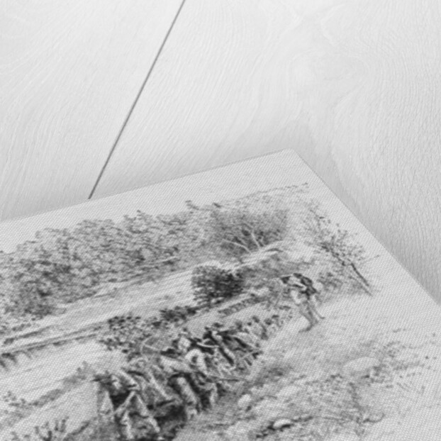 Jericho Mills: Union engineer corps at work by Alexander Gardner