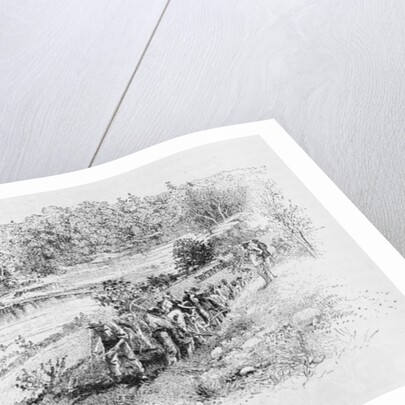 Jericho Mills: Union engineer corps at work by Alexander Gardner