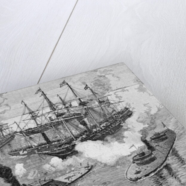 Surrender of the 'Tennessee', Battle of Mobile Bay by Julian Oliver Davidson