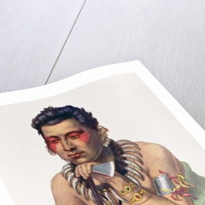 Young Ma-Has-Ka, Chief of the Iowas, 1837 by American School