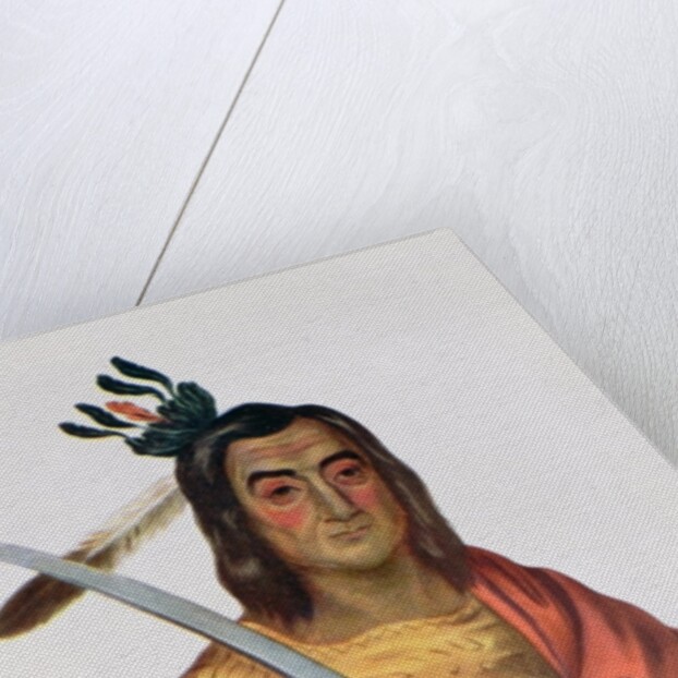 Mou-Ka-Ush-Ka or 'The Trembling Earth', a Yankton Sioux Chief by George Cooke