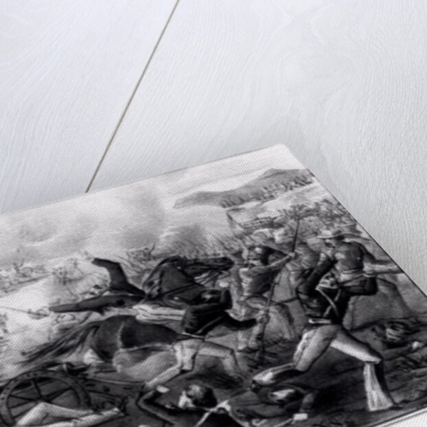 Battle of Churubusco, Fought Near the City of Mexico, 20th August 1847, engraved and published by Nathanial Currier 1847 by American School