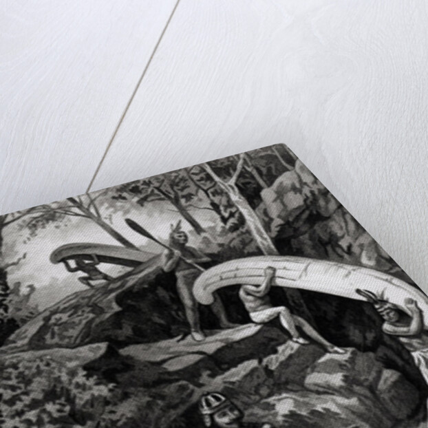 Champlain Exploring the Canadian Wilderness, 1603 by American School