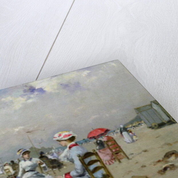 La Plage de Trouville by Paul Rossert