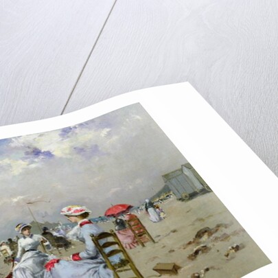 La Plage de Trouville by Paul Rossert