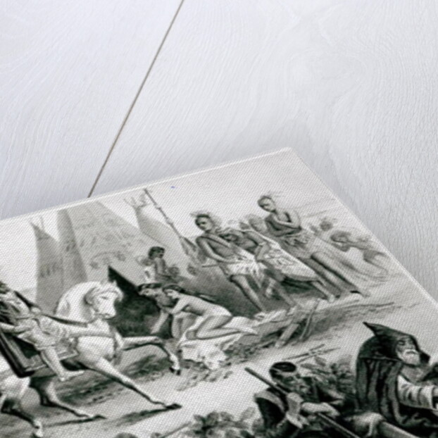 De Soto Discovering the Mississippi, May 21st 1541 by American School