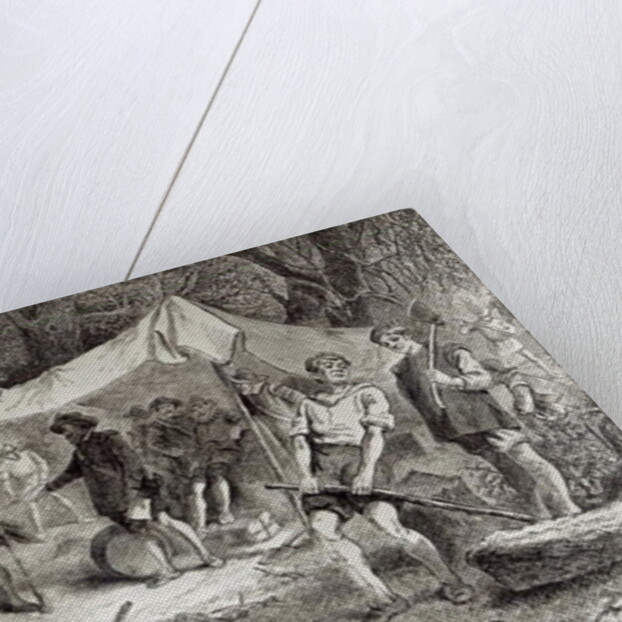 The First Day at Jamestown, 14th May 1607 by William Ludlow Sheppard