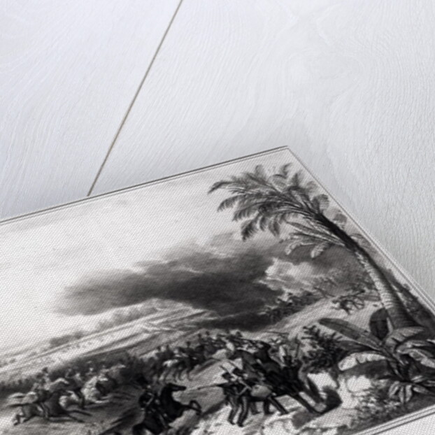 Battle of Palo Alto. Charge of Captain May's Dragoons in which General La Vega was taken prisoner, 8th May 1846 by American School