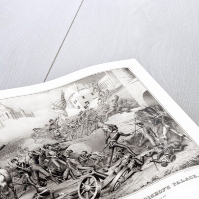 Storming of Monterey. Attack on the Bishop's Palace in 1846, 1847 by American School