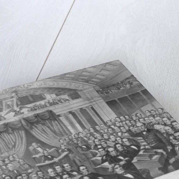 Daniel Webster addressing the United States Senate, in the Great Debate on the Constitution and the Union in 1850, 1860 by American School