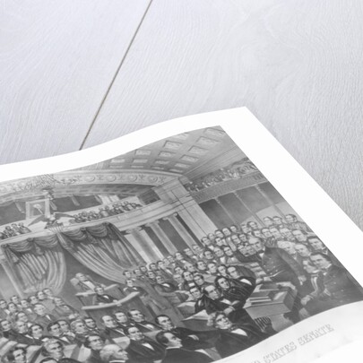 Daniel Webster addressing the United States Senate, in the Great Debate on the Constitution and the Union in 1850, 1860 by American School