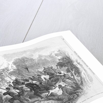 The Battle at Bull Run: The Gallant Sixty-Ninth N.Y.S.M. Assaulting a Rebel Battery Masked with Bushes and Carrying it at the Point of the Bayonet by American School