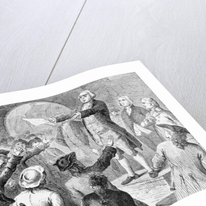 John Lamb speaking at the Sons of Liberty Meeting at New York City Hall Concerning the Landing of British Tea in New York by American School