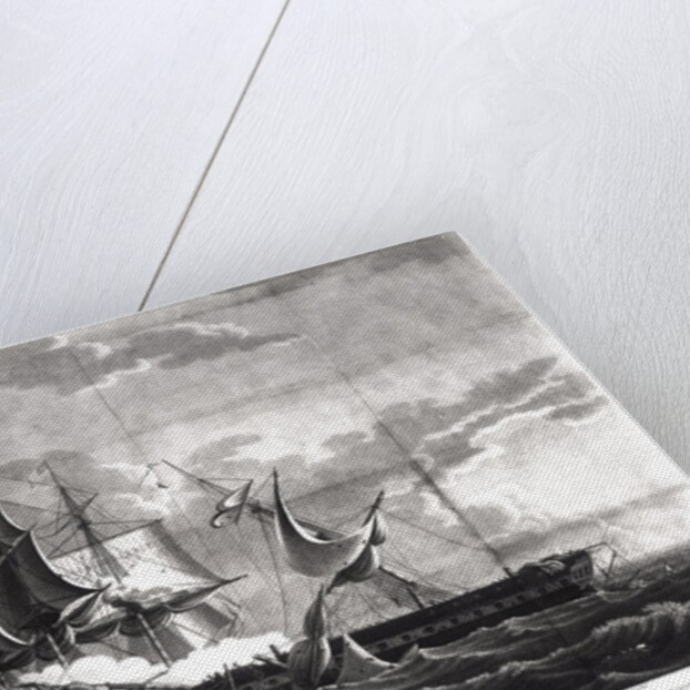 Representation of the US frigate, Constitution by Thomas (after) Birch