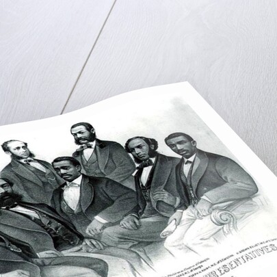 The First Colored Senator and Representatives, in the 41st and 42nd Congress of the United States, pub. by Currier & Ives, 1872 by American School