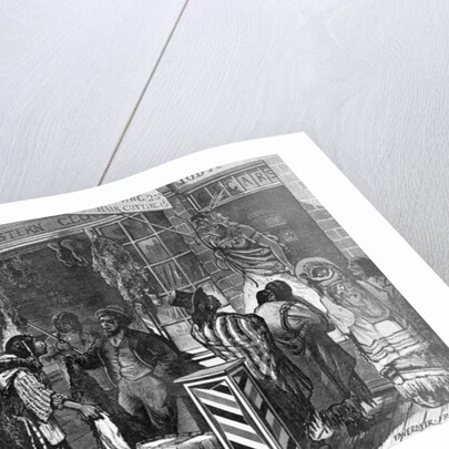 Indians Trading at a Frontier Town by American School