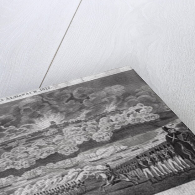 Representation of the Capture of the City of Washington by the British forces, August 24th 1814 by American School