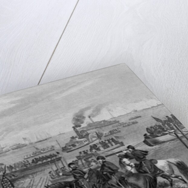 Landing of troops on Roanoke Island, Burnside Expedition, 8th February 1862 by William Momberger