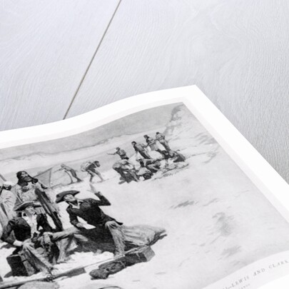 Lewis and Clark at the mouth of the Columbia River, 1805 by Frederic Remington (after)