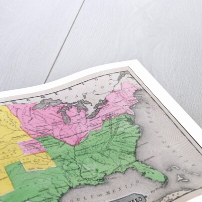 Map of the United States in 1861 by American School