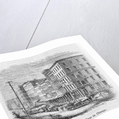 Raising a block of buildings in Chicago by American School