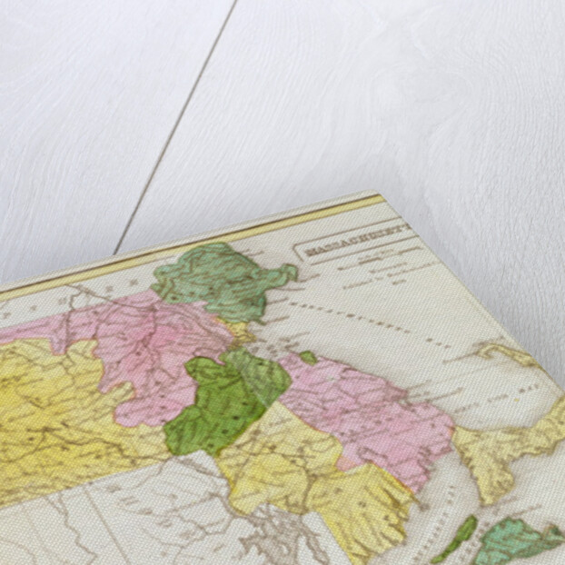 Map of Massachusetts by American School