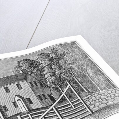 South View of the Friends' Meeting House, Pomfret by American School