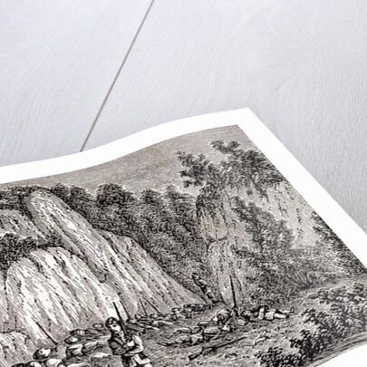 Connecticut Soldiers Reposing on Porter's Rock before Attacking the Pequot Fort by John Warner Barber