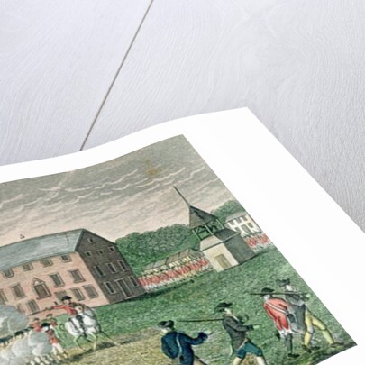 The Battle of Lexington, April 19th 1775, 1832 by American School